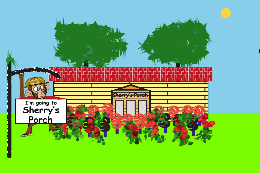 Sherry's Porch welcome animation